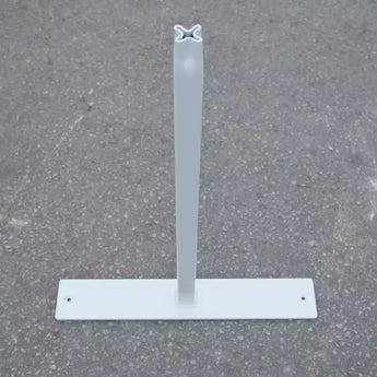 White budget foot for Freestanding hoarding panels