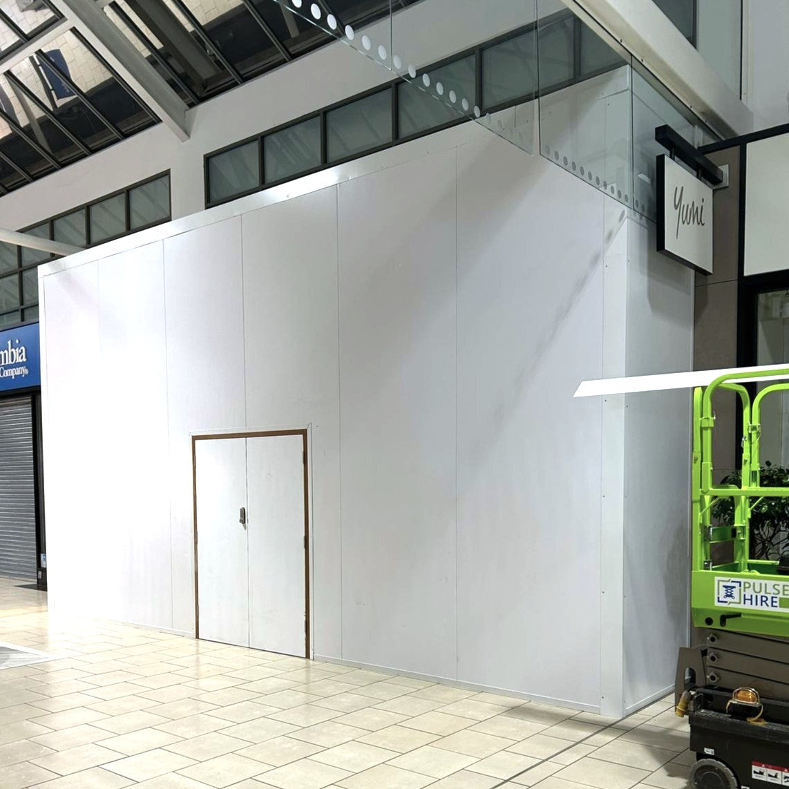 Fire-Rated One Hour Indoor Hoarding | Hoarding Warehouse