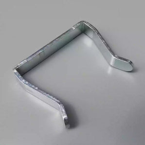 Metal top clip designed for use with the freestanding indoor hoarding system