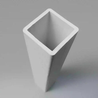 PVC white hollow post for inserting in the baseplate of the Freestanding hoarding system